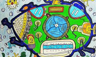 喜迎元旦共同防疫儿童绘画 喜迎20大绘画作品